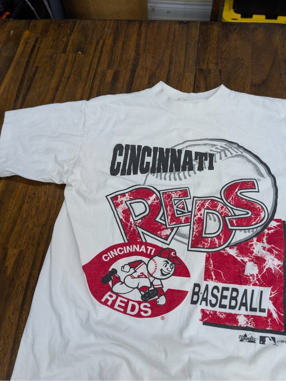 Cincinnati Reds Vintage 90s Baseball T-Shirt USA Made XL